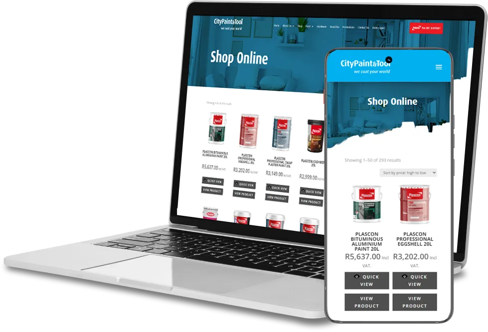 City Paint Shop Online Hero Element